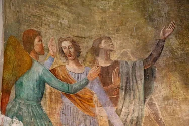 Altar mit Gemälde der Jungfrau Maria umgeben von Engeln (Detail)